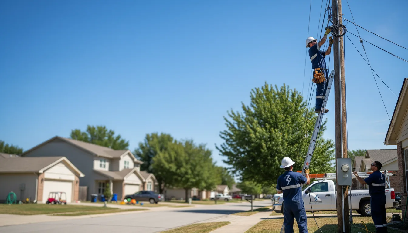 Residential electrician providing installation services in Fayette, UT